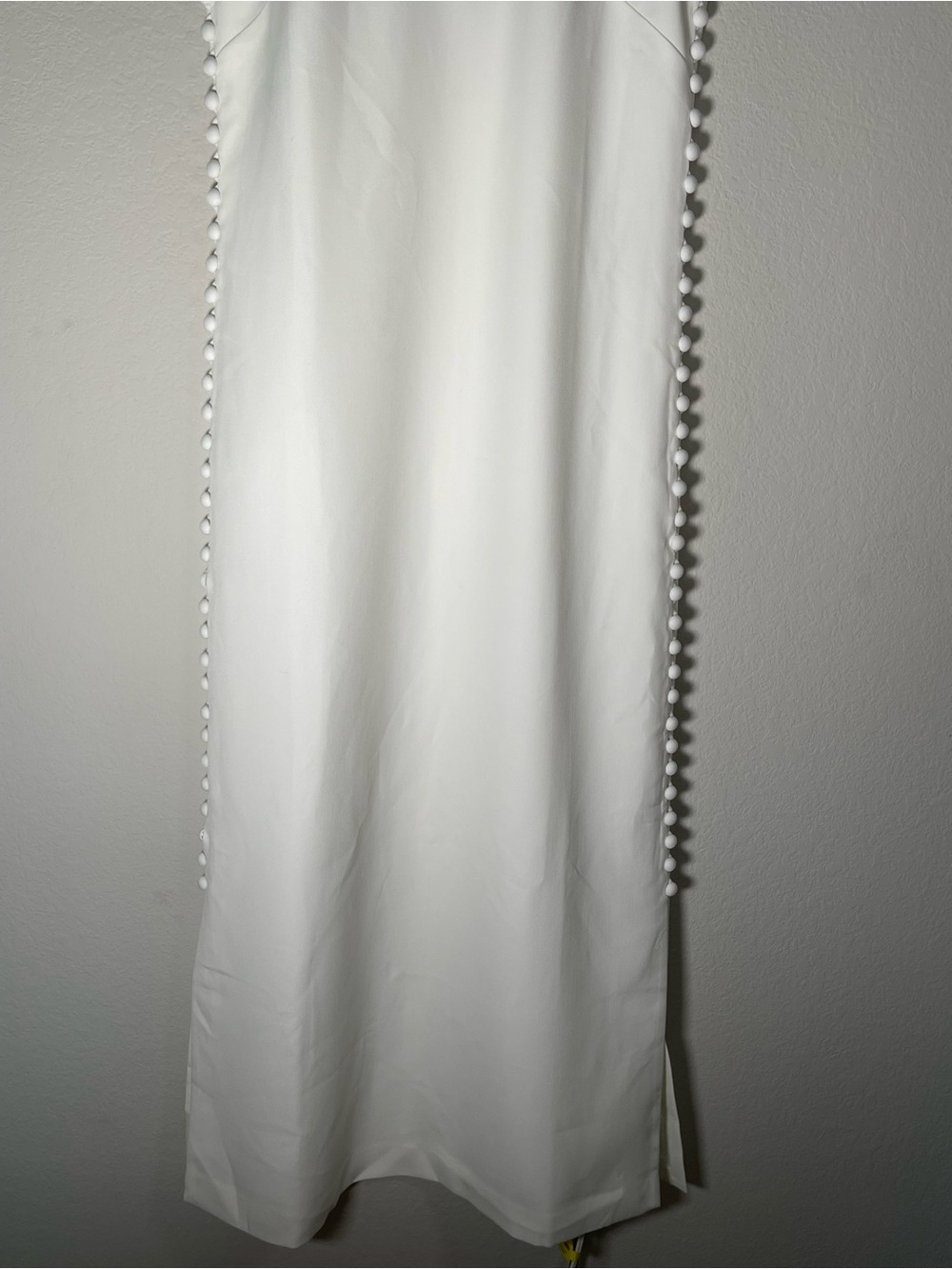 Tuckernuck Crepe Button Camille Maxi Dress in Cloud White Size 6 NWT - Picture 8 of 16